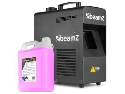 BeamZ H2000 DMX Set fazer výrobníku mlhy 1700W s náplní 5L