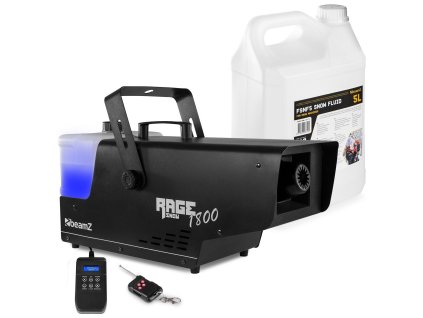 BeamZ RAGE 1800SNOW Set výrobníku sněhu s náplní 5L