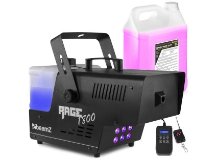 BeamZ RAGE 1800LED Set výrobníku mlhy 1800W s náplní 5L