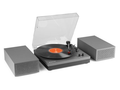 Fenton RP165G Sada gramofonu a reproduktorů, barva Aluminium