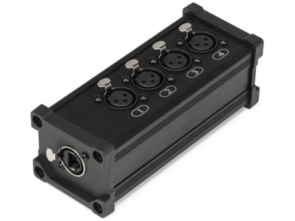 Power Dynamics CX187 RJ45 to 4x XLR3F Splitter Box