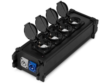 Power Dynamics PSB40 Power splitter box P-Con IN/OUT - OUT + 4x SHUKO