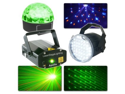 BeamZ Complete Light Set (laser, jelly ball a stroboskop)