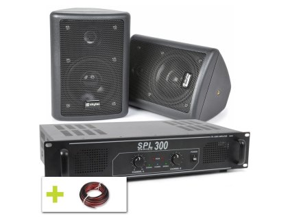 Skytec Domácí zvukový systém 150W Set reproduktorů a zesilovače, barva černá