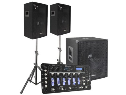 Skytec 2.1 Complete DJ Live Set 1100W s mixpultem a kabely