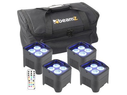 BeamZ BBP94 Set 4x Uplight PAR s přepravní brašnou