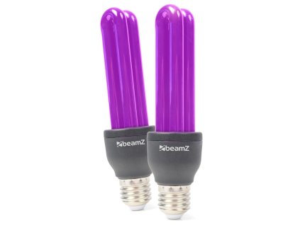 BeamZ BUV27 Set 2ks úsporných UV žárovek s objímkou E27