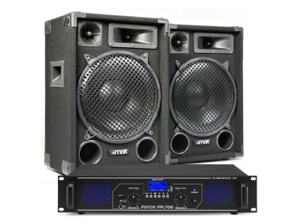 Max MAX12 DJ Set reproboxů se zesilovačem s Bluetooth 1400W