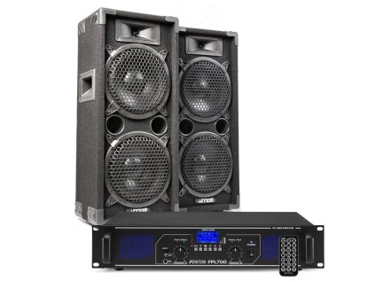 Max MAX28 DJ Set reproboxů se zesilovačem s Bluetooth 1600W