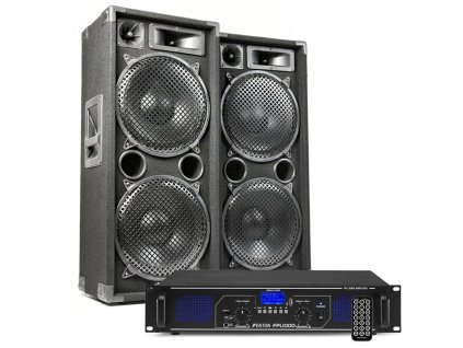 Max MAX212 DJ Set reproboxů se zesilovačem s Bluetooth 2800W