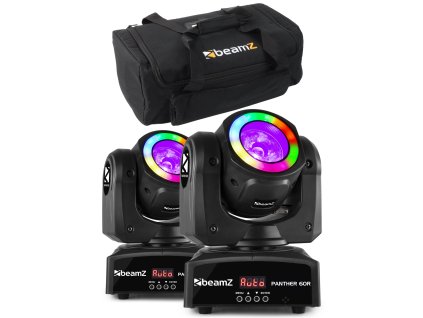 BeamZ Set 2 pohyblivých hlav Panther 60R s přepravním pouzdrem