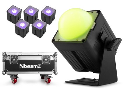 BeamZ KUBE20BK Set 6x Uplight PAR v přepravním kufru FCC30