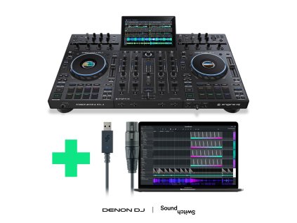 Denon DJ Prime 4+ black + Soundswitch DMX MICRO interface ZDARMA
