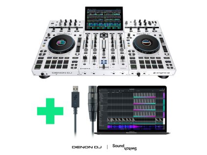 Denon DJ Prime 4+ Special White Edition + Soundswitch DMX MICRO interface ZDARMA