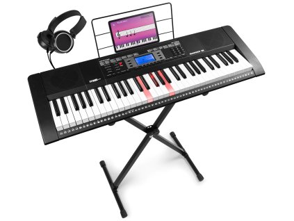 MAX Rhapsody61L Set keyboardu se stojanem a sluchátky