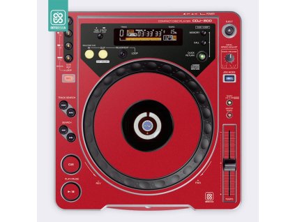 Doto Design Skin CDJ-800 FULL COLORS Aurora Red
