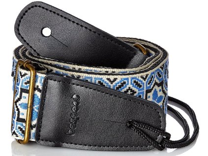 Bespeco Jacquard Strap Blue Pattern Metal Buckle