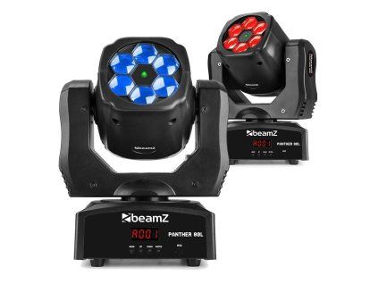 beamz panther80l led bee eye moving head 2 pcs