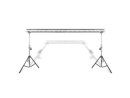 beamz pro deco truss 6 meter light bridge with wls80 winch light stands