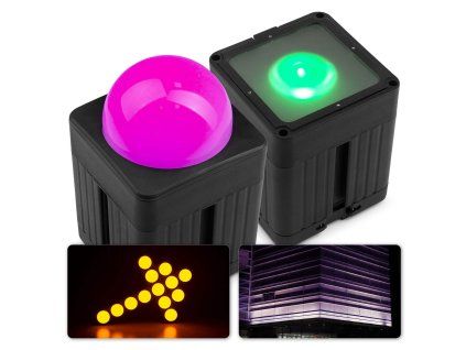 KUBE20BK Set 2ks LED Uplight reflektorů, voděodolný IP65, černý
