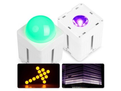 KUBE20WH Set 2ks LED Uplight reflektorů, voděodolný IP65, bílý