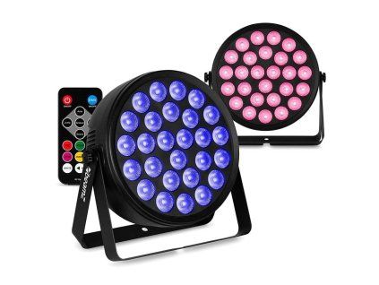 beamz bcc240 flat par 27x 4w rgbw 2 pc