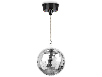Fuzzix MB20ML Zrcadlová koule 20cm s motorem s LED podsvícením