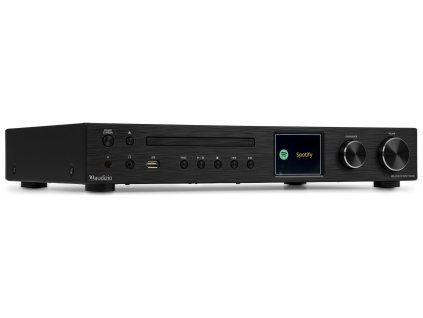 Audizio Bolzano Internet receiver with amplifier, DAB+ and CD player black