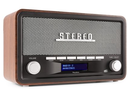 Audizio Foggia Retro DAB+ Rádio Šedá barva