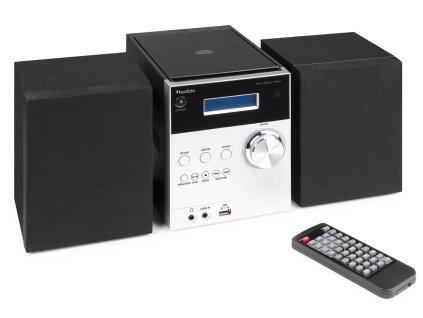 Audizio Metz HiFi mikrosystém s FM/DAB+, hliník