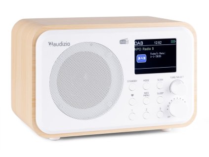 Audizio Milan přenosné rádio FM/DAB+ s baterií, bílé