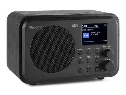 Audizio Milan přenosné rádio FM/DAB+ s baterií, černé