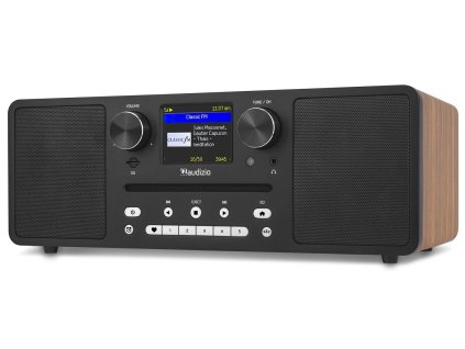 Audizio Naples Digitální hudební systém CD/BT/DAB+/Internet Wood