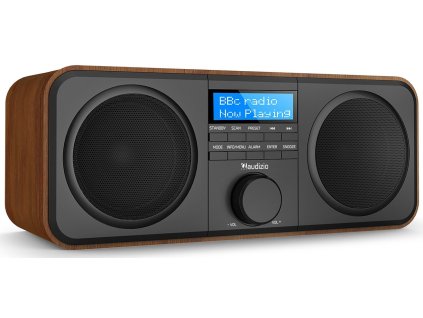 Audizio Novara stereo rádio FM/DAB+, dřevo