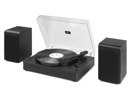 Audizio RP330 Gramofon HQ s Bluetooth a reproduktory, černý