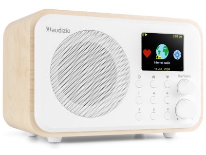 Audizio Vicenza internetové rádio s Wi-Fi, DAB+ a baterií, bílé