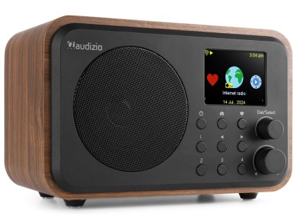 Audizio Vicenza internetové rádio s Wi-Fi, DAB+ a baterií, dřevo