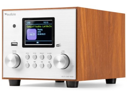 Audizio Vieste DAB+ Radio with subwoofer silver