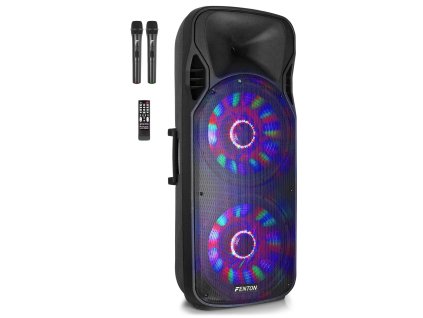 Fenton FT215LED Portable Sound System 2X 15" 1600W