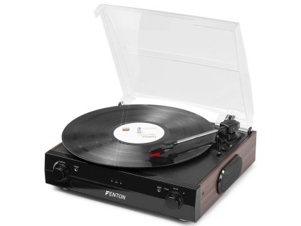Fenton RP102B Gramofon s reproduktory a Bluetooth, černý