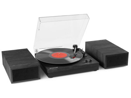 Fenton RP165B Record Player Set Black/Grey