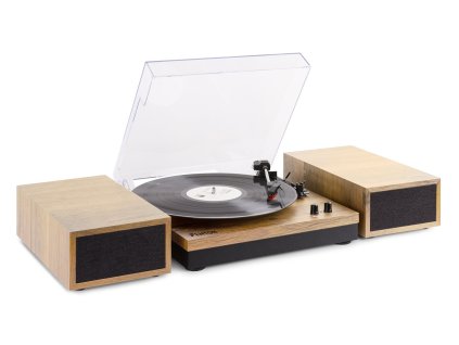 Fenton RP165L Gramofon s Bluetooth a reproduktory, světlé dřevo