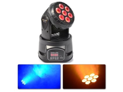 BeamZ LED MHL74 Mini otočná hlava wash 7X 10W 4-IN-1 LED