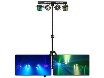 BeamZ Party BAR 2x LED PAR 12x1W RGBW + 2x Derby 4x1W RGBW