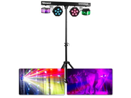 BeamZ SB02 ShowBar Battery 2x Derby and 2x PAR