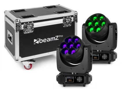 BeamZ Pro MHL740 Moving Head Zoom 7x40W 2pcs FC