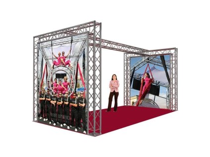 BeamZ Truss 6 x 2,71 x 3 m Set pro výstavní stánek nebo showroom