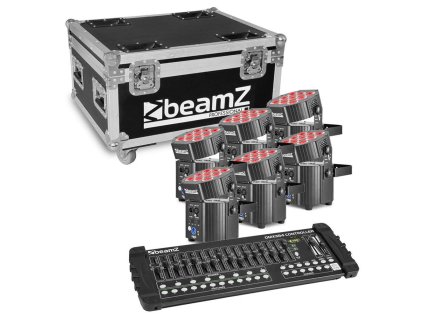 BeamZ BBP60 Uplighter Set s bezdrátovým DMX a DMX kontrolerem
