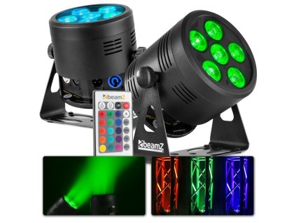 BeamZ BBP66 Set 2x Uplight PAR s dálkovým ovládáním