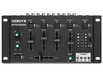 Vonyx STM3025 4-Channel Mixer USB/MP3/BT